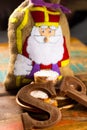 Traditional Dutch Saint Nicolas celebration with presents for ch Royalty Free Stock Photo