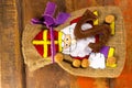 Traditional Dutch Saint Nicolas celebration with presents for ch Royalty Free Stock Photo