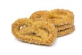 Traditional dutch sweet cookies called krakeling Royalty Free Stock Photo