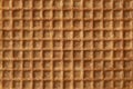 Traditional Dutch syrup waffle close up full frame as background Royalty Free Stock Photo