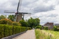 Traditional Dutch windmill in Amerongen