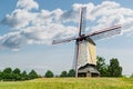 Traditional Dutch windmill landscape Royalty Free Stock Photo