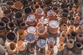 Traditional earthen pots and Jars Royalty Free Stock Photo