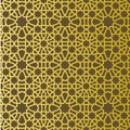 Traditional east geometric decorative pattern gold style. Arabic pattern background. Islamic ornament vector.