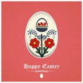 Traditional Easter greeting card