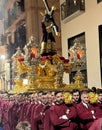 Easter procession in Malaga, Spain Royalty Free Stock Photo