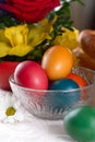 Traditional easter table settings Royalty Free Stock Photo