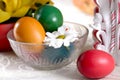 Traditional easter table settings Royalty Free Stock Photo