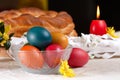 Traditional easter table settings