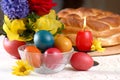 Traditional easter table settings Royalty Free Stock Photo