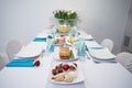 The traditional easter table Royalty Free Stock Photo
