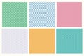 Traditional eastern seamless patterns set Royalty Free Stock Photo