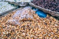 Traditional ecuadorian food market selling spices products and other food items in Cuenca, Ecuador, South America Royalty Free Stock Photo