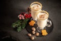 Traditional eggnog for Christmas