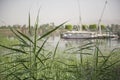 Traditional Egyptian felluca boat on the river Nile