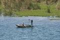 Traditional egyptian fisherman on the Nile