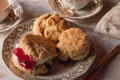 Traditional English Afternoon Tea and Scones Royalty Free Stock Photo