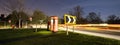 Traditional english phonebox at night Royalty Free Stock Photo