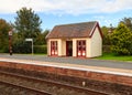 Traditional English Railway Station Royalty Free Stock Photo