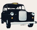 Traditional english taxi / cab