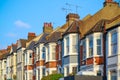 Traditional English terraced houses in London Royalty Free Stock Photo