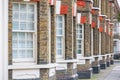 Traditional English terraced houses in London Royalty Free Stock Photo