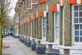 Traditional English terraced houses in London Royalty Free Stock Photo