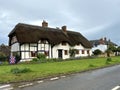 Traditional English thatched cottage, Warwickshire, England, UK. Royalty Free Stock Photo