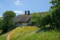 Traditional English thatched roof cottage Royalty Free Stock Photo