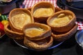 Traditional English Yorkshire pudding Royalty Free Stock Photo