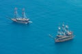 Traditional entertainment at sea. Turkey.