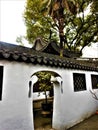 Traditional entrance and architecture in China. Art and nature