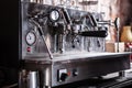 Traditional Espresso Coffee Machine Royalty Free Stock Photo