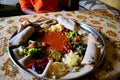 Traditional Ethiopian food - injera