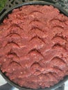 Traditional Ethiopian Kitfo meat dish