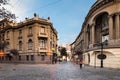 The traditional European style architecture of the Paris - Londres Neighborhood at downtown Santiago de Chile