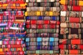 traditional fabrics from Andean region Royalty Free Stock Photo