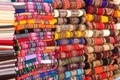 Traditional fabrics from Andean region Royalty Free Stock Photo