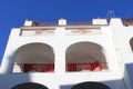 Traditional facade of European architecture Royalty Free Stock Photo