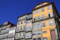 Traditional facades, Colorful architecture in the Old Town of Porto