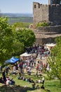 Traditional fair, during Easter, under Holloko Castle, Hungary