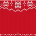 Traditional Fair Isle Style Seamless Knitted Pattern. Christmas and New Year Design Background