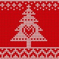 Traditional Fair Knitted Pattern. Christmas and New Year Design Background