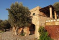 Traditional farm house at countryside, Crete island, Greece Royalty Free Stock Photo