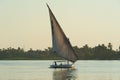 Traditional felluca on River Nile Royalty Free Stock Photo