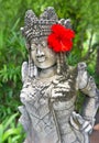 Traditional female balinese statue