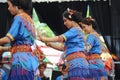 Traditional female dancers perform the pagellu dance