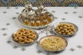 Traditional festive Moroccan cookies Royalty Free Stock Photo