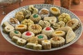 Traditional festive Moroccan cookies Royalty Free Stock Photo