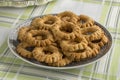 Traditional festive Moroccan Kaak cookies